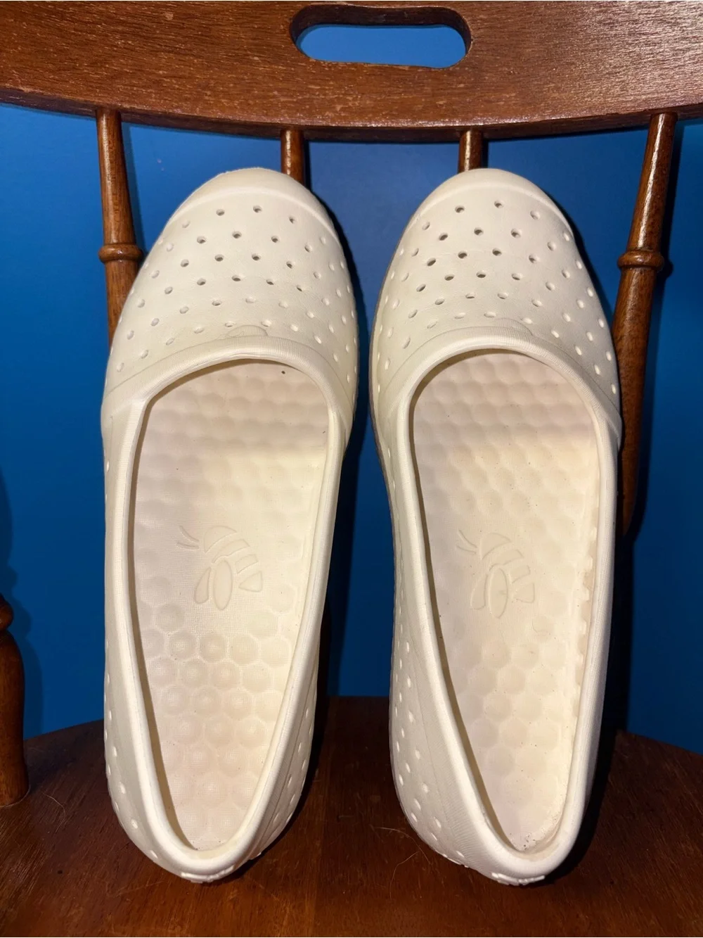 Women’s Perforated Slip-On Espadrilles - Cream